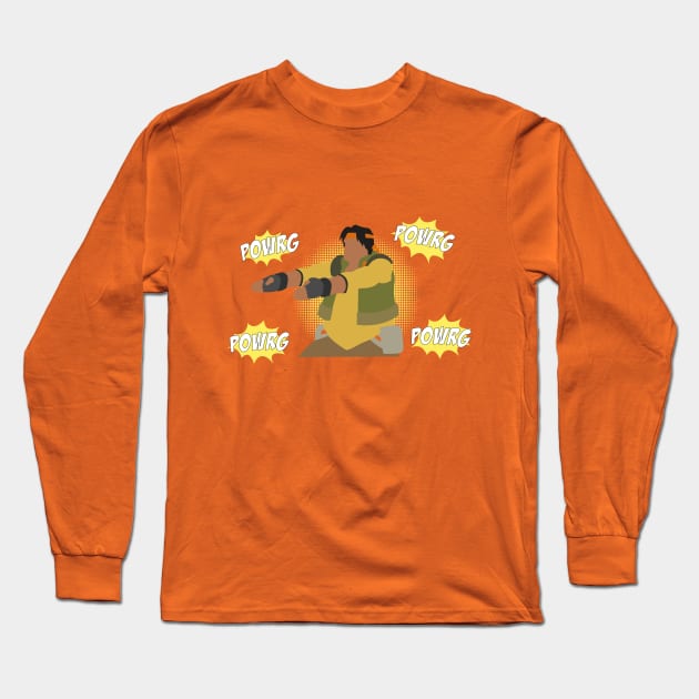 Hunk "POWRG POWRG" Long Sleeve T-Shirt by ScarletRigmor